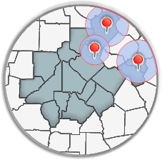 Areas where we provide fundraising services
